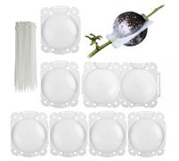 Tkxjry Lot de 6 boîtes de culture de racines de plantes 8 cm Dispositif d'enracinement 250 ml Dispositif de greffage de plantes réutilisable Boule de propagation pour greffer et planter des racines