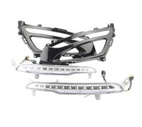 Tkxvcejv Antibrouillard Auto Pour KIA Pour Optima K5 2010 2011 2012 2013 Voiture DRL Feux De Jour Antibrouillard Couvercle Phare Avant Pare-chocs Noir Lunette Couvre(Full set)