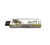 Tkxvcejv Camera Arrière Enregistreur Vidéo avec Écran Tactile DVR pour Voiture 10 Pouces Double Rétroviseur 1080P, Caméra Vision Nocturne HD Avant Arrière Caméra de Recul(A20P-10M RCC-BL,None)