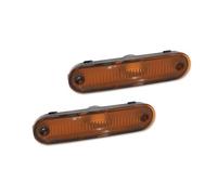 Tkxvcejv Feu De Pare-chocs Pour Mazda Pour Miata Pour MX-5 1990-2005 Sans Ampoule/douille Boîtiers Protection Des Feux De Position Latéraux Avant/arrière Feux Réflecteur Pare-Chocs(2X Amber)