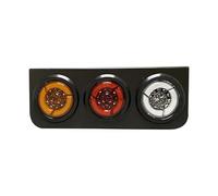Tkxvcejv Feux arrières Auto Feu Arrière Remorque LED Camion, Clignotant, Clignotant, Feu Freinage Stroboscopique, Feu Recul, Feu Arrière Chargement 24V(Left 3 Lights)