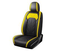 Tkxvcejv Housse Siege pour Nissan pour Qashqai pour Juke pour Leaf pour Armada pour Altima pour Cube pour Dualis pour Tiida Couverture Siège Voiture(Black Yellow 1 Piece)