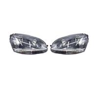 Tkxvcejv Phare Avant pour VW pour Golf 5 MK5 pour GTI pour Jetta 2005-2009 Ensemble De Lentilles De Phares Halogènes Avant Voiture 1K6941040B Feux Avants Auto(6 Lines1 Pair Black)