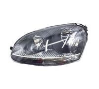 Tkxvcejv Phare Avant pour VW pour Golf 5 MK5 pour GTI pour Jetta 2005-2009 Ensemble De Lentilles De Phares Halogènes Avant Voiture 1K6941040B Feux Avants Auto(6 Lines Left Black)