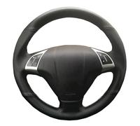 Tkxvcejv pour Opel, pour Combo, pour Vauxhall Housse Volant Voiture Cuir Microfibre Tressé, Accessoires Couvre Volant Voiture(Orange Thread)