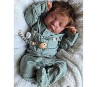 TKYFOYS Poupées Bébé Reborn Garçon - 20 Pouces Réalistes-Réalistes Corps Entier Vnyle Vraie Vie Bébé Poupées avec Yeux Fermés Poupées Accessoires pour Enfants de 3 Ans et Plus