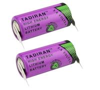 Tl-4955 Lot De 2 Batteries Au Lithium Tadiran avec Feuille De Nickel pour Sl-761 Xl-055F 2/3Aa Er14335 Tl-5955 3,6 V