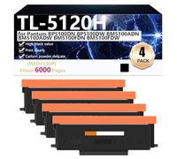 TL-5120H Cartouches de Toner de Remplacement pour Pantum BP5100DN BP5100DW BM5100ADN BM5100ADW BM5100FDN BM5100FDW Imprimante [Volume d'impression Élevé],Black-4 Pack