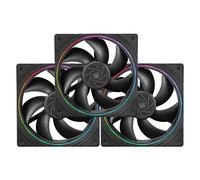 TL-S12 PWM CPU Fan,Light Effect with Fine Aperture,4 Pin PWM Connector with ARGB Panel,Speed 1500RPM,PC Cooling Fan (120mm,3