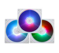 TL-S12W-S X3 PWM CPU Fan,Slim Opening,4 Pin PWM Connection with ARGB Light Effects,Speed 1500RPM,PC Cooling Fan (120mm)