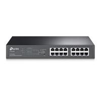 TL-SG1016PE Gestionado Gigabit Ethernet (10/100/1000) Energía Sobre Ethernet (PoE) Negro Switch