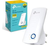 TL-WA850RE N300 Universal Range Extender, Broadband/Wi-Fi Extender, Wi-Fi Booster/Hotspot with 1 Ethernet Port, Plug and Play, Built-in Access Point Mode, UK Plug, White