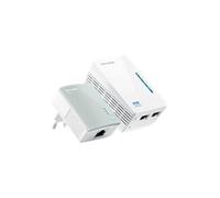 CPL Tp Link TL-WPA4220KIT AV500 WiFi Powerline Extender - Starter Kit - kit d'adaptation pour courant porteur - HomePlug AV (HPAV) - Wi-Fi - Branchement mural