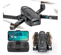 TL16 Drone avec Caméra 1080P Brushless Ajustable 2 Caméras FPV RC Quadcopters pour Débutant UAV Pliable APP Control 3D Flips Toys