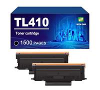 TL410 Cartouches De Toner Compatibles pour Pantum P3010DW P3300DW M6700DW M6800FDW M7100DW M7200FDW M7300FDW M7310DN Et M7310DW. Rendement Jusqu'à 1 500 Pages,Black-2 Pack
