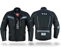 TLA EXPLORA Veste Moto avec protections à 2 Couches, 4 Saisons, doublure amovible, imperméable, respirante. Tailles S à 6XL Homme et Femme, Blouson Moto Enduro, Adventure, Motoneige, Quad, ATV.