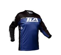 TLA REAKTION Maillot Motocross | Maillot VTT Enduro | Maillot De Vélo Traforé | Maillot BMX Quad Enduro - Navy S