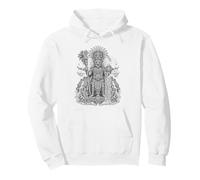 Tlaloc Aztec Rain God Sacred Storm Temple Mythe Line Art Sweat à Capuche