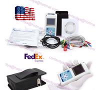 TLC5000 12-Channel 24H Dynamic Holter ECG OLED PC analyse synchro, CONTEC