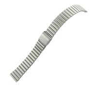 TLCBAZCF Bracelet de montre en acier inoxydable 10 mm 12 mm 14 mm 16 mm 18 mm 20 mm Compatible avec Tissot Compatible avec IWC Compatible avec le bracelet de montre Omega(Silver,10mm)