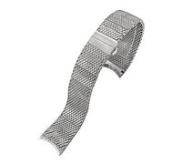 TLCBAZCF Bracelet de montre en acier inoxydable 20 mm compatible avec la série Breitling TOP TIME B01, bracelet en métal argenté