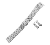 TLCBAZCF Bracelet de montre en acier inoxydable, argent, or Rose, Compatible avec Tissot, Compatible avec Omega, Compatible avec le bracelet de montre Longines(Silver,18mm)