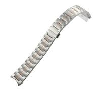 TLCBAZCF Bracelet de montre en acier inoxydable massif de 22 mm, compatible avec la série Tissot 1853 T086407A T086, bracelet en métal argenté et or rose(Silver Rose Gold,M)