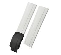 TLCBAZCF Bracelet de montre en caoutchouc 20 mm, 21 mm, 22 mm, compatible avec Breitling Superocean Avenger Heritage, blanc, noir, orange, silicone souple, outils(Brown,21mm)