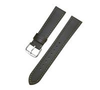 TLCBAZCF Bracelet de montre en cuir compatible avec Breitling compatible avec Tudor compatible avec Longines homme femme bracelet de montre à dégagement rapide(Gray White,18mm)