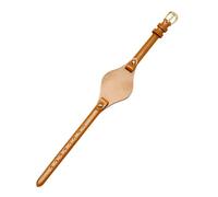 TLCBAZCF Bracelet de montre en cuir fin compatible avec les modèles Fossil ES3077, ES2830, ES3262, ES3060, ES4176, ES4119, ES4026 et ES4340 for femmes.(Yellow-gold)