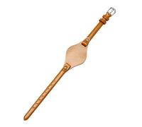 TLCBAZCF Bracelet de montre en cuir fin compatible avec les modèles Fossil ES3077, ES2830, ES3262, ES3060, ES4176, ES4119, ES4026 et ES4340 for femmes.(Yellow-silver)