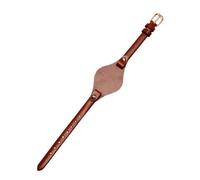 TLCBAZCF Bracelet de montre en cuir fin compatible avec les modèles Fossil ES3077, ES2830, ES3262, ES3060, ES4176, ES4119, ES4026 et ES4340 for femmes.(Brown-rose gold)