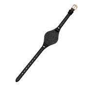 TLCBAZCF Bracelet de montre en cuir fin compatible avec les modèles Fossil ES3077, ES2830, ES3262, ES3060, ES4176, ES4119, ES4026 et ES4340 for femmes.(Black-rose gold)