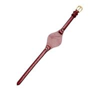 TLCBAZCF Bracelet de montre en cuir fin compatible avec les modèles Fossil ES3077, ES2830, ES3262, ES3060, ES4176, ES4119, ES4026 et ES4340 for femmes.(Red-gold)