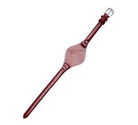 TLCBAZCF Bracelet de montre en cuir fin compatible avec les modèles Fossil ES3077, ES2830, ES3262, ES3060, ES4176, ES4119, ES4026 et ES4340 for femmes.(Red-silver)