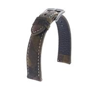 TLCBAZCF Bracelet de montre en daim, bracelet en cuir à dégagement rapide, 18mm, 19mm, 20mm, 22mm, avec boucle en acier inoxydable, Compatible avec les hommes(Camouflage,19mm)