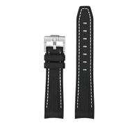 TLCBAZCF Bracelet de plongée en caoutchouc TPU avec extrémité incurvée - 20 mm - Compatible avec Omega X Swatch Joint MoonSwatch - Pour homme et femme - Compatible avec Rolex Watch, 20mm, Acétate, Pas