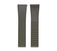 TLCBAZCF Bracelet de rechange en silicone compatible avec Velatura SRH006/SRH013/SPC007 | Bracelet sport 26 mm avec boucle en acier inoxydable(Brown Silver buckle,19mm)