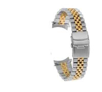 TLCBAZCF Bracelet de remplacement en acier inoxydable compatible avec les montres SKX007/SKX009/SKX173/SKX175 (20 mm et 22 mm)(Silver gold Five,20mm)