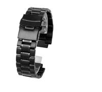 TLCBAZCF Bracelet en acier inoxydable massif compatible avec les montres Timex Tides T2N720/T2N721/T2N739/T45601/TW2T76500 for hommes (boussole électronique des marées).(B Black)