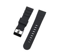 TLCBAZCF Bracelet en caoutchouc 24mm Compatible avec Luminox XS3749 3789 3741 3745 Bracelet de montre en Silicone for hommes Bracelet accessoires(Black black buckle)