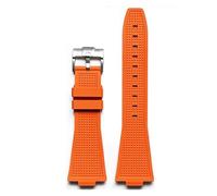 TLCBAZCF Bracelet en caoutchouc fluoré à dégagement rapide de 12mm, Compatible avec Tissot PRX Powermatic 40mm T137407 T137410 FKM convexe, bracelets de montre de remplacement(FKM-Orange)