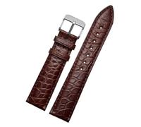 TLCBAZCF Bracelet en cuir compatible avec Longines/Itizen/Tissot/Seagull 16-20 mm, bracelet de montre unisexe classique(Light Pink White,22mm-width)