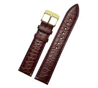 TLCBAZCF Bracelet en cuir compatible avec Longines/Itizen/Tissot/Seagull 16-20 mm, bracelet de montre unisexe classique(White Light Pin,18mm-width)