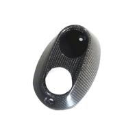 TLCBAZCF Capot de Protection d'extrémité de Tube en Fibre de Carbone for Moto, Compatible avec Ducati Desert X 2022-2023(Gloss)