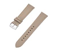 TLCBAZCF Compatible avec le design hybride en toile et nylon, bracelet de montre en cuir, 18 mm, 20 mm, 22 mm, bracelet de rechange à dégagement rapide, noir, kaki, rouge.(Khaki Silver,22mm)