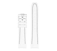 TLCBAZCF Compatible avec Omega X Swatch Joint MoonSwatch 20 mm Bracelet de plongée Hommes Femmes Arc Courbe Extrémité TPU Bracelet en Caoutchouc Compatible avec Rolex Watch Band(White Black)