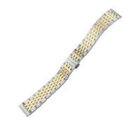 TLCBAZCF Curved Metal Watchband 12 / 20mm Compatible With Tissot Oris Compatible With TAG HEUER Stainless Steel Watch Strap 21/24mm(GREEN BLUE,19mm)