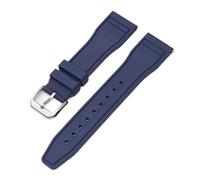 TLCBAZCF FKM - bracelet en caoutchouc fluoré, Compatible avec IWC Big Pilot Mark Portugieser TOP, bracelet de montre de Sport à dégagement rapide, 20mm, 21mm, 22mm(Royal Blue,21mm)