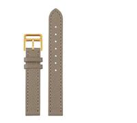 TLCBAZCF Le Bracelet en cuir de la montre est adapté à Hermes 14mm 16mm 18mm, Bracelet en cuir de vache souple et confortable à la mode(Grey gold,16mm)